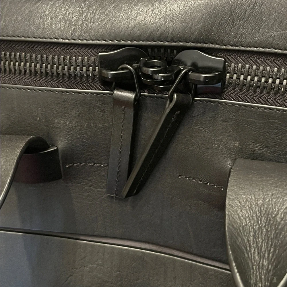 Black TROUBADOUR‎ Leather Duffle
